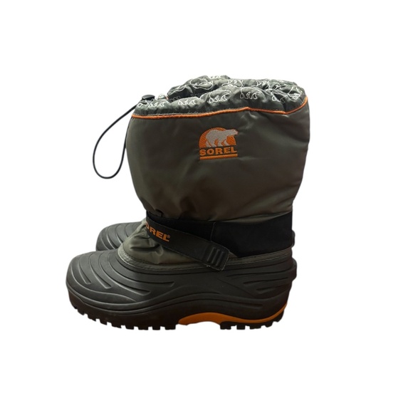 Sorel Kids Steeprock Winter Boots Gray Size 6 - Picture 1 of 9